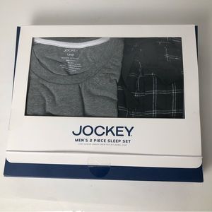NEW IN BOX Jockey Men’s 2-Pc Pajama Set - Long Sleeve Tee & Flannel Pants